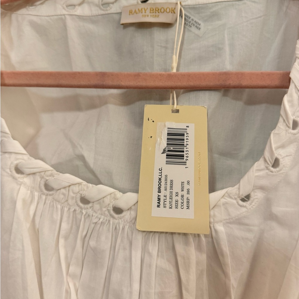 100 % cotton brand NEW with tags! Ramy Brook
Kayleigh Belted Cotton Mini Dress